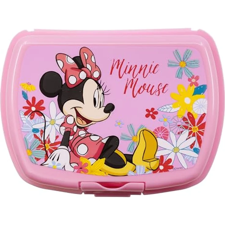 Disney Minnie Mouse Lunchbox, Kinder Brotdose für Kindergarten und unterwegs, kompakt, 18,1 x 13,9 x 6,7 cm, Polypropylen, Set mit 1x Deckel und 1x Schale – Bild 2