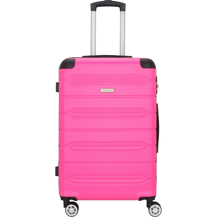 Nowi Rhodos 4 Rollen Trolley 68 cm, Pink, (62.70 l, L) - Stylischer Trolley mit geräumigem Hauptfach und arretierbarem Griff – Bild 1