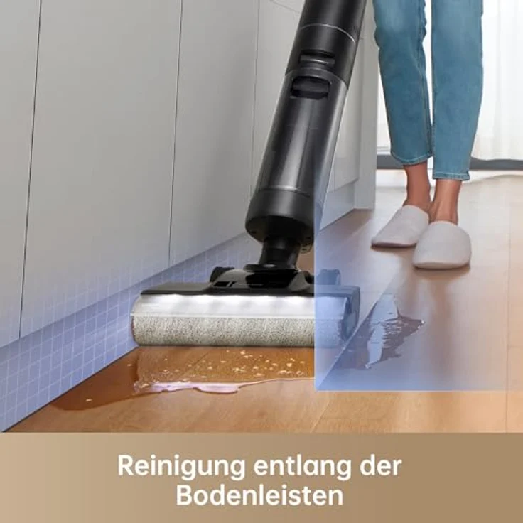 dreame H13 Pro Nass- und Trockensauger, 60 °C Bürstenreinigung, 30 min-Heißlufttrocknung, Selbstreinigung mit 2-Richtungsrotation, 18 kPa Saugkraft, Doppel-Kantenreinigung, LED-Bürste – Bild 4