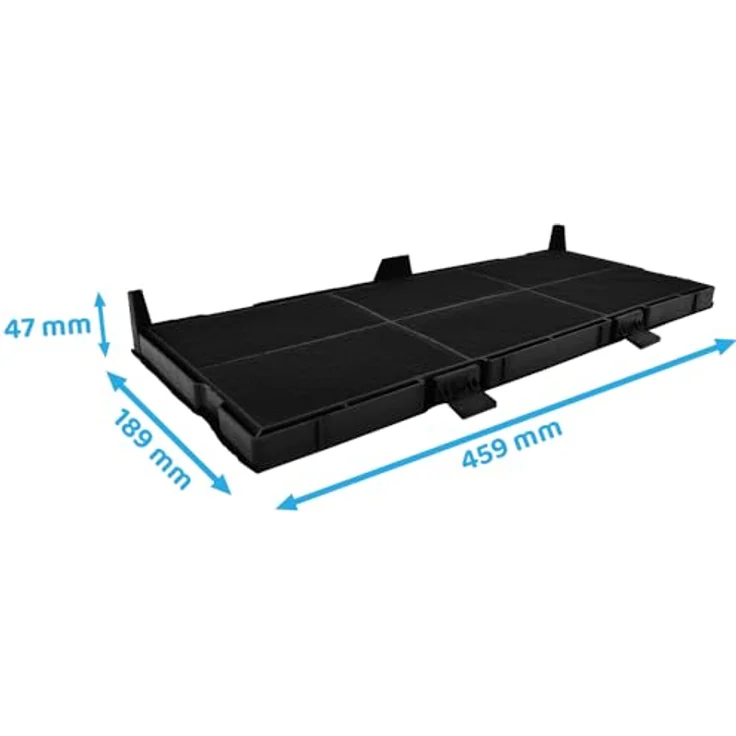 AllSpares Aktivkohlefilter (2 St.) für Dunstabzugshauben - Passend für Siemens LZ45610 | Neff Z54TC02X0 | Bosch DSZ4561 - 459 x 189 x 20 mm – Bild 3
