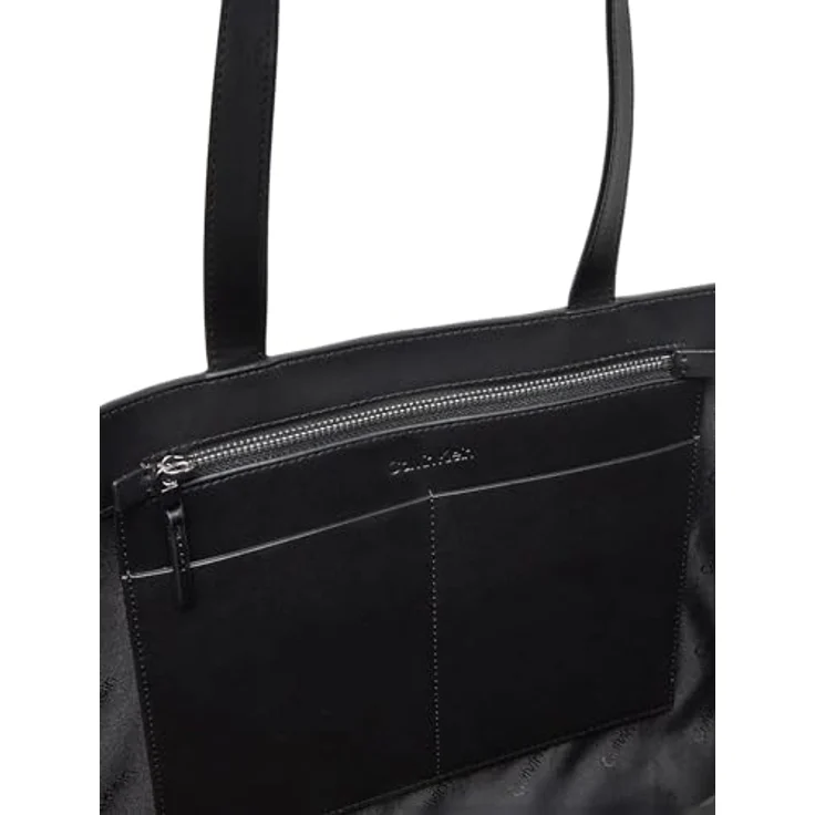 Calvin Klein Shopper CK MIXMEDIA SHOPPER_MONO, Umhängetasche groß, Damen Schultertasche in schwarz – Bild 4