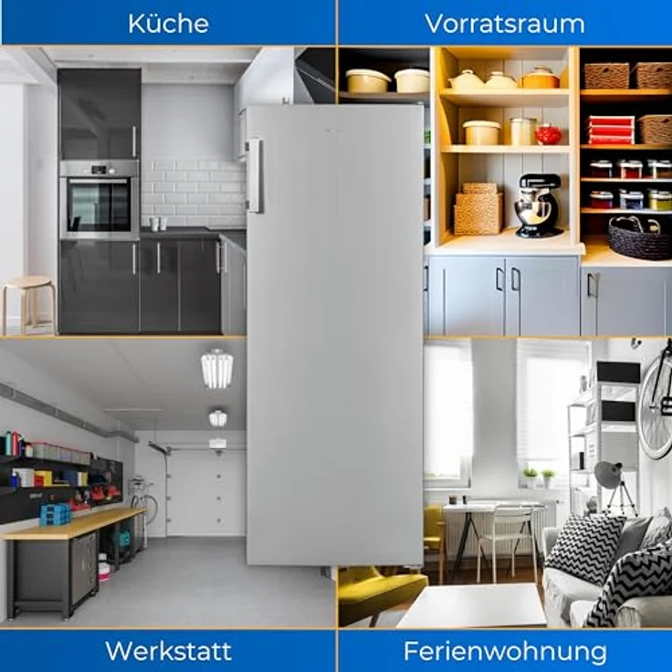 Exquisit Gefrierschrank GS231-NF-H-040C inoxlook | Gefrierschrank NoFrost 161 L Volumen | 4* Schnellgefrieren | Alarm | Gefrierschrank Gross – Bild 5