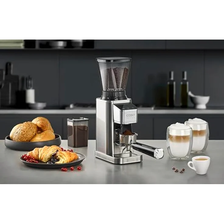 Caso Coffee Grinder Barista Chef Inox 150 W Coffee beans capacity 250 g Number of cups 12 pc(s) , Kaffeemühle, Silber – Bild 11