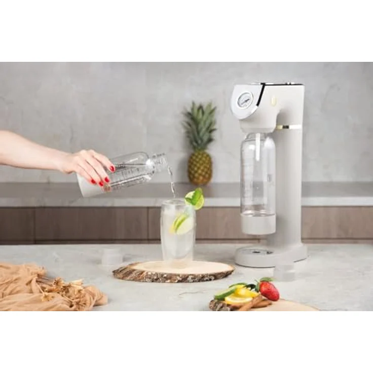Berlinger Haus SODABAR Wassersprudler matt cream Sahara Collection mit integriertem Barometer, inkl. 2 Flaschen (1L und 0,5L) – Bild 8