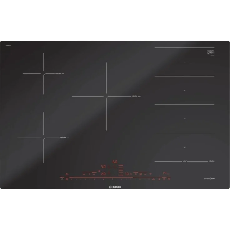 BOSCH Induktions-Kochfeld Serie 8 PXV820DV5E, 80 cm, schwarz, FlexInduktions-Zone, DirectSelect Premium, Home Connect