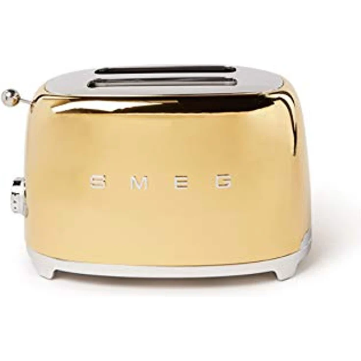 Smeg TSF01GOEU Doppelschlitztoaster, 950W, 6 Bräunungsstufen, gold – Bild 5