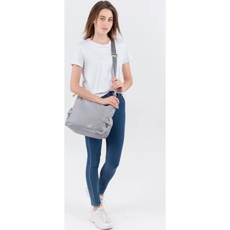 SURI FREY Umhängetasche Suri Sports Marry, Light Grey (grau/gelb), praktische Größe und vielseitige Aufteilung – Bild 2