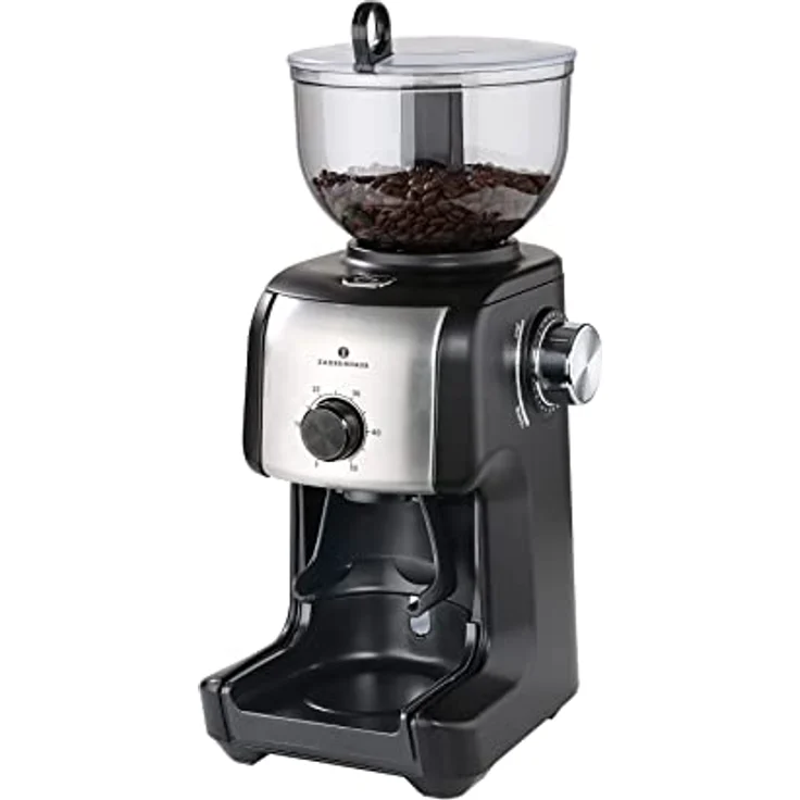 Zassenhaus elektrische Kaffee- mühle  Arabica, Kaffeemühle, Schwarz, Silber – Bild 3