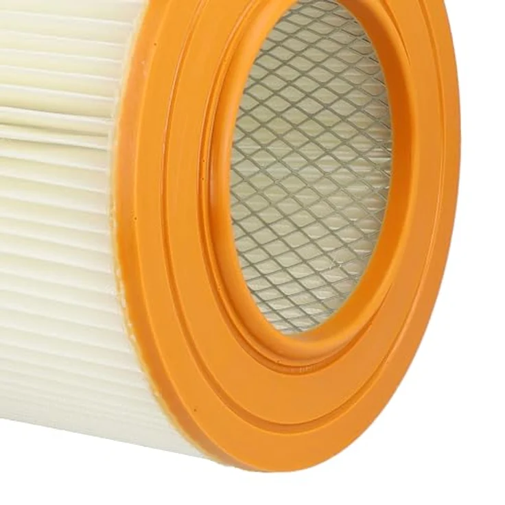 VHBW 2x Faltenfilter kompatibel mit Allaway C30, A30, C40, A40, A50, AW1700, AW2000, A60, CV1350, CV1750, M1000, CV1950, L25 - Polyester Filter in orange/weiß für effiziente Saugleistung – Bild 6
