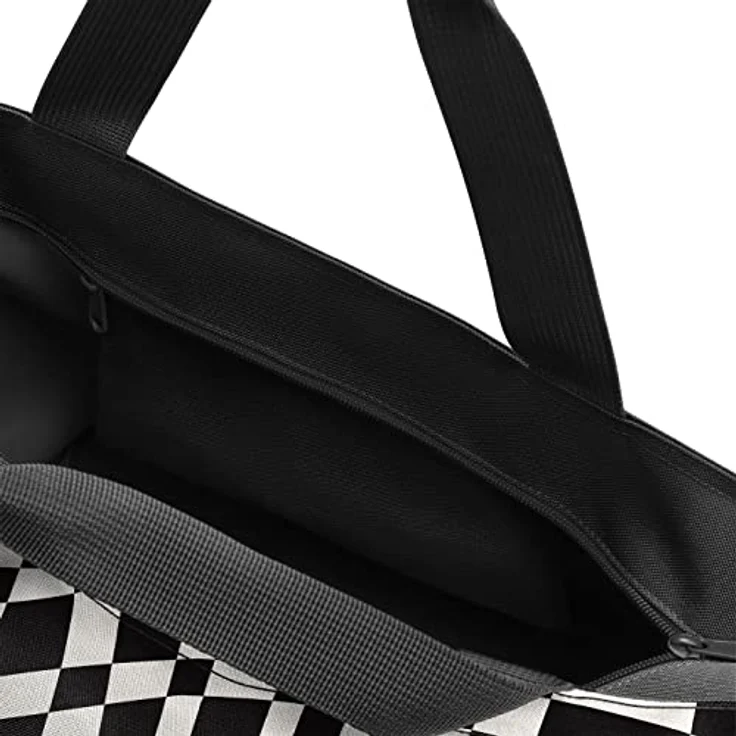 reisenthel shopper M op-art, geräumige Shopping Bag aus wasserabweisendem Material mit Reißverschluss und Innentasche, quadratischer Boden, nachhaltig aus recycelten PET-Flaschen – Bild 4