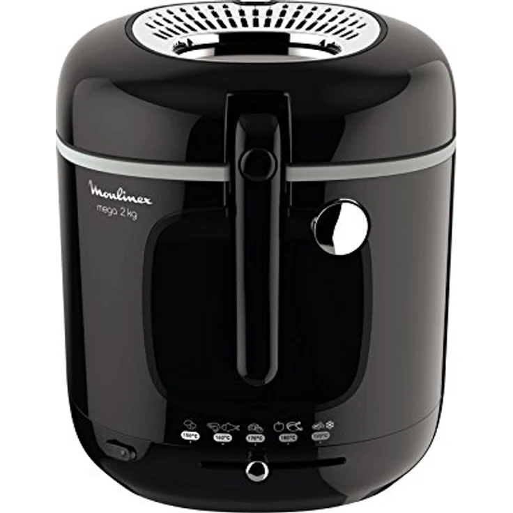 Moulinex Fritteuse XXL Mega, 2 kg Volumen, 3,3 L Öl, 1800 Wattt, schwarz, AM480870 – Bild 3