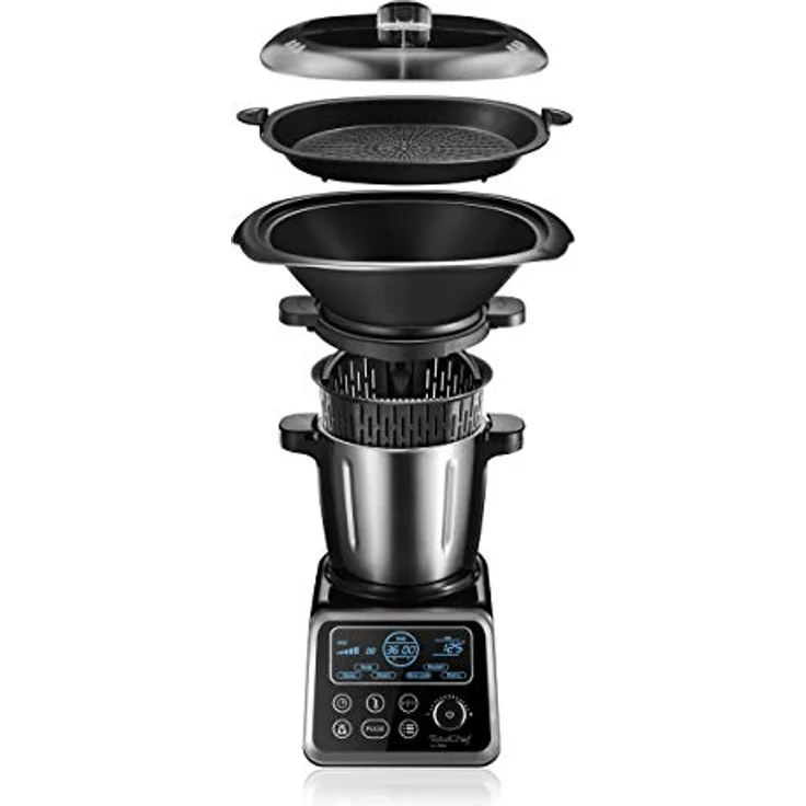 Ufesa Totalchef RK5 Küchenmaschine mit Kochen, verschiedene Programme zum Kochen, 1700 W Leistung, LCD-Display, Karaffe mit 3,5 l Fassungsvermögen, Rezeptbuch und Handbuch in Italienisch, BPA-frei – Bild 2