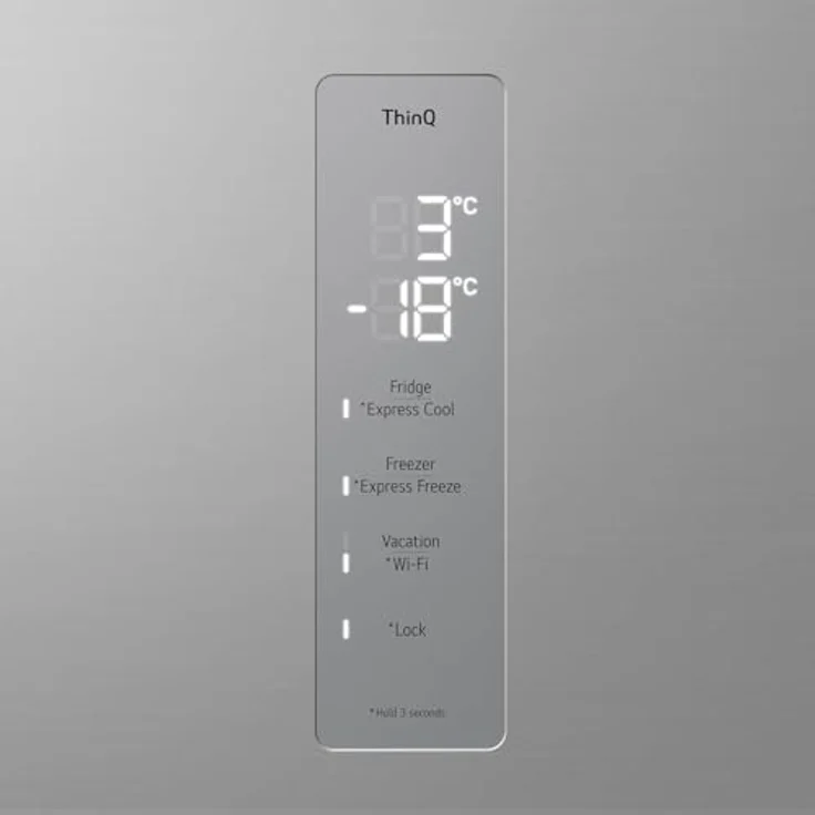 LG GBV7270CPY Kühl-Gefrierkombination, 387 l, Fresh Zone Fach, Silber – Bild 5