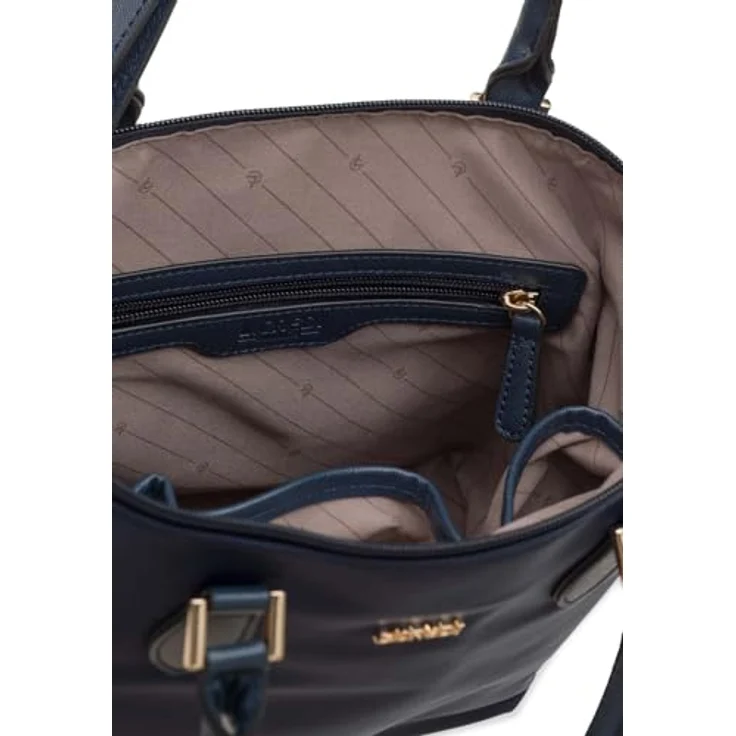 L.Credi Alena Shopper Tasche, 32 cm, blau, 100% Polyurethan – Bild 2