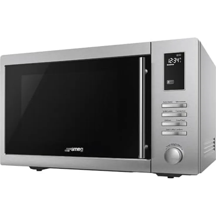 Smeg MOE34CXI2, Mikrowelle mit 34 Litern und 1100 Watt, Edelstahl