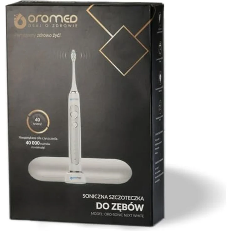 OROMED ORO SONIC NEXT WHITE Schallzahnbürste mit vier Reinigungsprogrammen – Bild 2