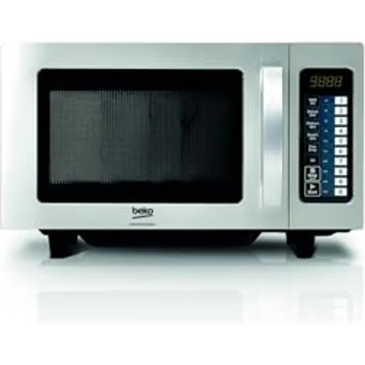 Beko PRO 25IX BP, Mikrowelle mit Edelstahl-Innenraum und LED-Display, Silber