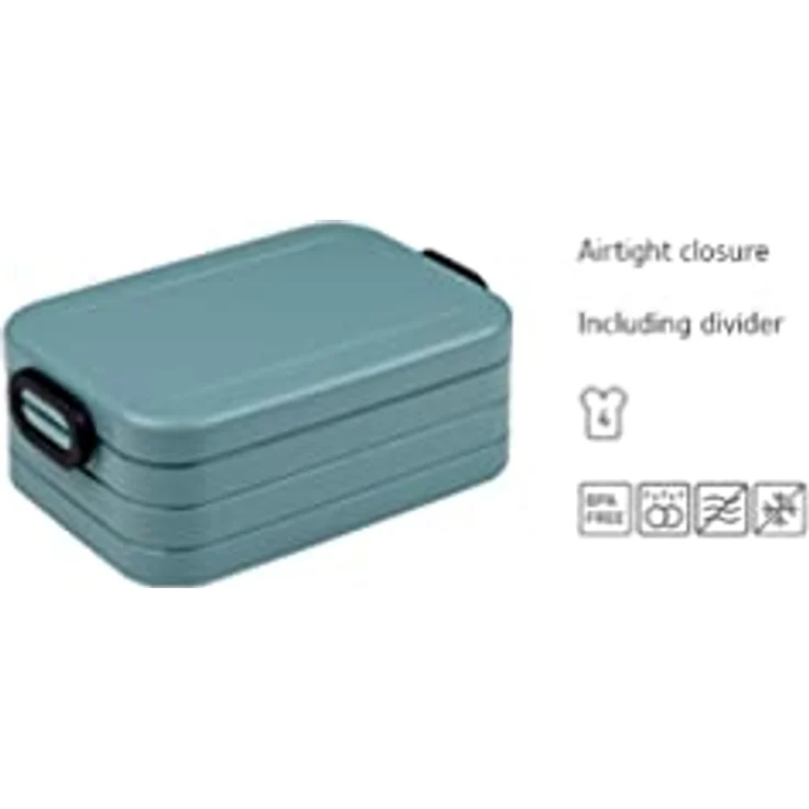 Mepal - Lunchbox Take A break midi - Brotdose mit Trennwand - Geeignet fur bis zu 4 butterbrote - 900 ml - Nordic sage – Bild 2