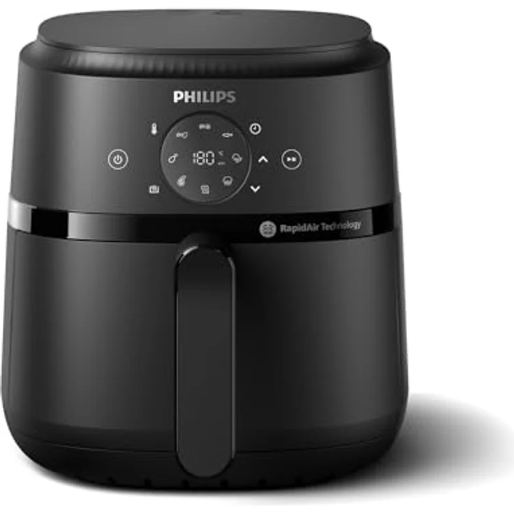 Philips Airfryer 2000 Series, Heißluftfritteuse mit 4,2L, digitalem Touchscreen, 13 Garoptionen, 9 voreingestellten Funktionen, 1500W Leistung, schwarz – Bild 1