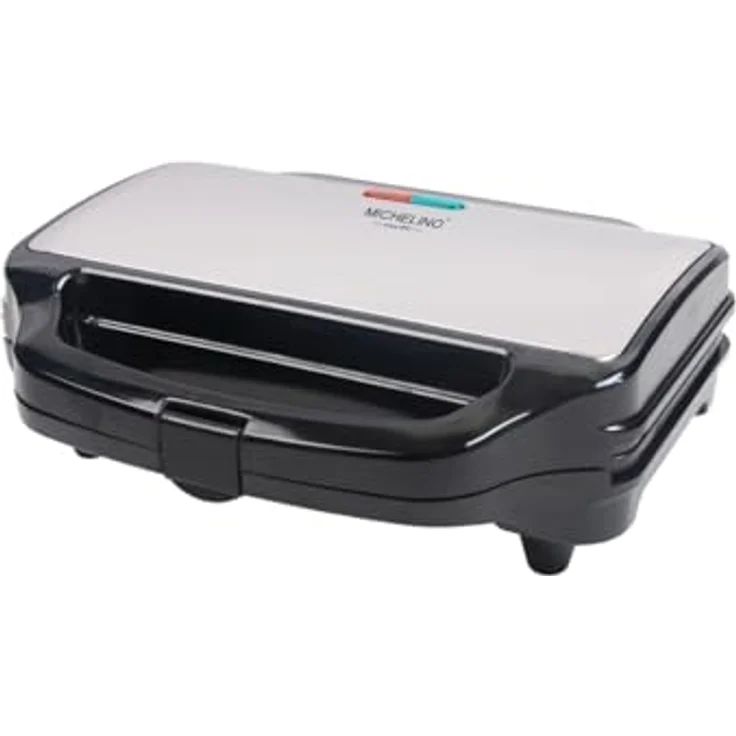 Michelino XXL Sandwichmaker, Sandwich-Toaster mit 900 W für 2 große Toastscheiben bis 14 x 14 cm, Antihaftbeschichtung, Cool-Touch-Griff, rutschfeste Füße – Bild 3