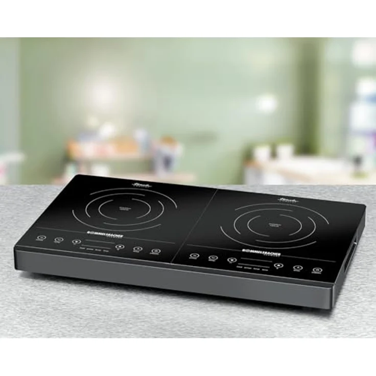 Rommelsbacher DOPPELKOCHPLATTE CT 3402/IN Induktion, Glaskeramik, 10 Leistungs- und Temperaturstufen, LED Display, 2 Kochzonen bis 230 mm Ø – Bild 3