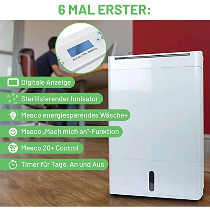 Meaco DD8L Zambezi Luftentfeuchter, 660 W, 240 V, Weiß, 8L – Bild 2
