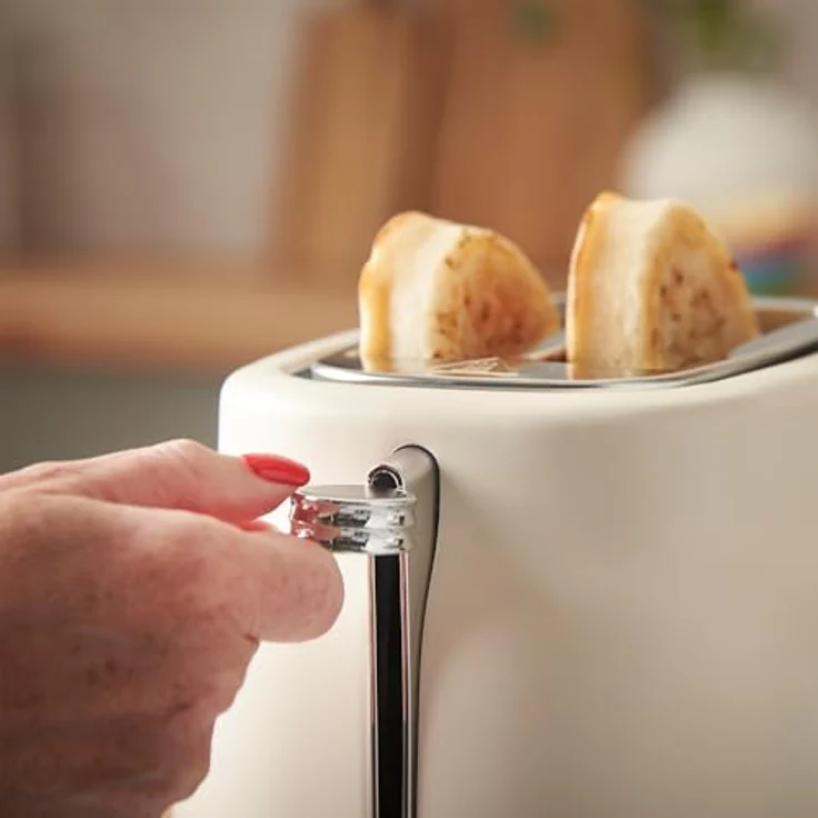 RUSSELL HOBBS Toaster Hanley Jasmine 28650-56, 2-Schlitz Toaster in Creme mit 900 W, Hebefunktion und 6 Bräunungsstufen – Bild 3