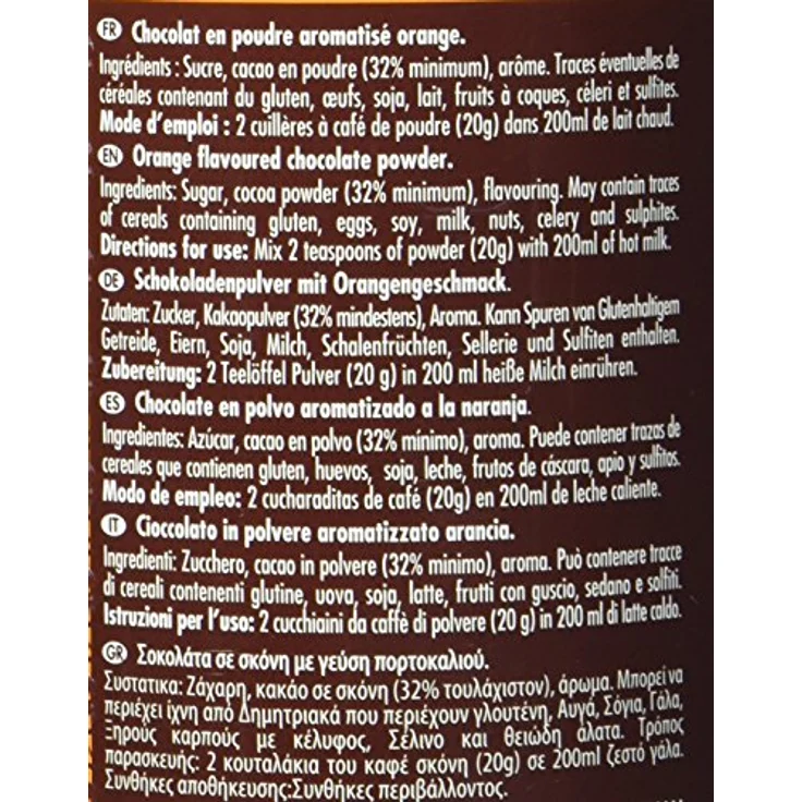 Chocolaterie Monbana Trinkschokolade Orange, 250g – Bild 6