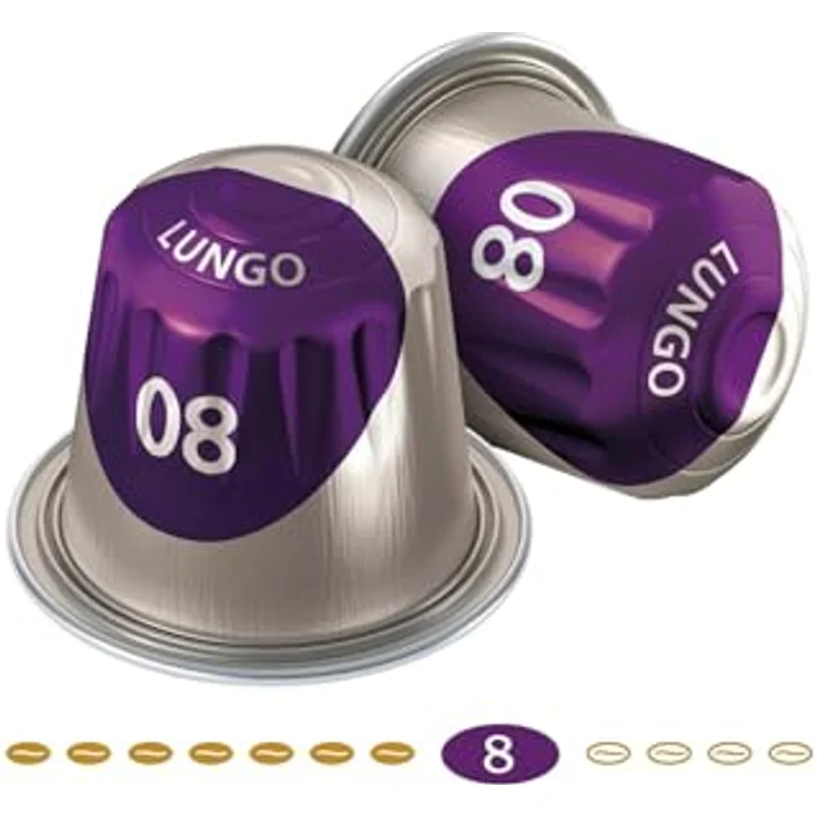 Jacobs Lungo 8 Intenso, Kaffeekapseln, Nespresso Kompatibel, Kaffee, 5x 40 Kapseln, á 5.2 g – Bild 3