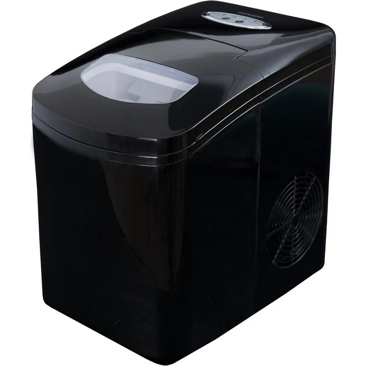 GASTRONOMA Eiswürfelmaschine 18620001, Schwarz, 9 Eiswürfel in 10 Minuten, 2 Größen, 1,7 l Fassungsvermögen