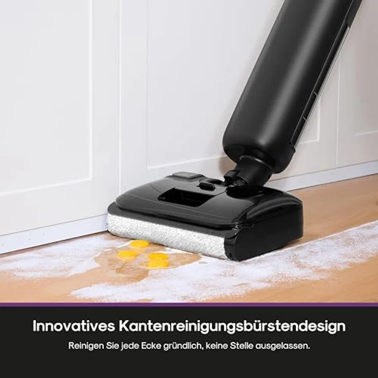 Eureka FloorShine 460, Kabelloser Nass Trockensauger mit Wischfunktion, 180° Flachdesign, 17000 Pa, 30 min Laufzeit für harte Böden – Bild 4