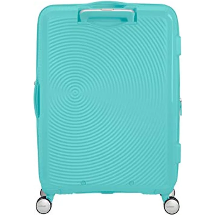 American Tourister Soundbox - Spinner M Erweiterbar Koffer, 67 cm, 71.5/81 L, Blau (Poolside Blue) – Bild 2