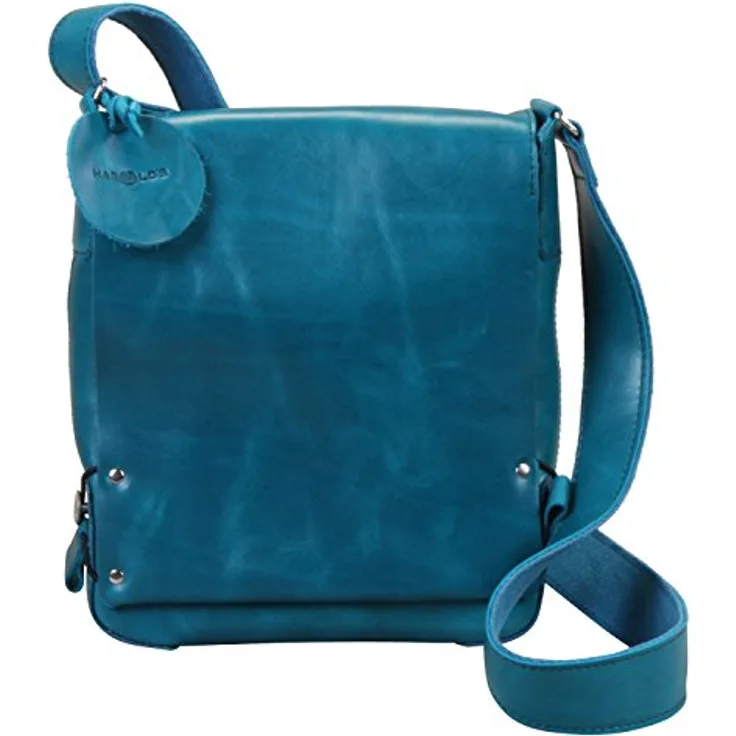 Harolds Jil Umhängetasche, lederne Handtasche 23 cm, schwarz, pflegeleicht und unempfindlich