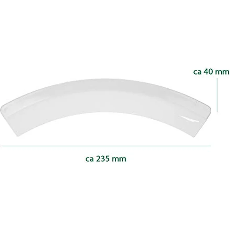 Kenekos Türgriff 238x68 mm für Wäschetrockner Bosch Siemens Constructa iQ100 iQ300 iQ500, weiß, aus hochwertigem Kunststoff – Bild 2