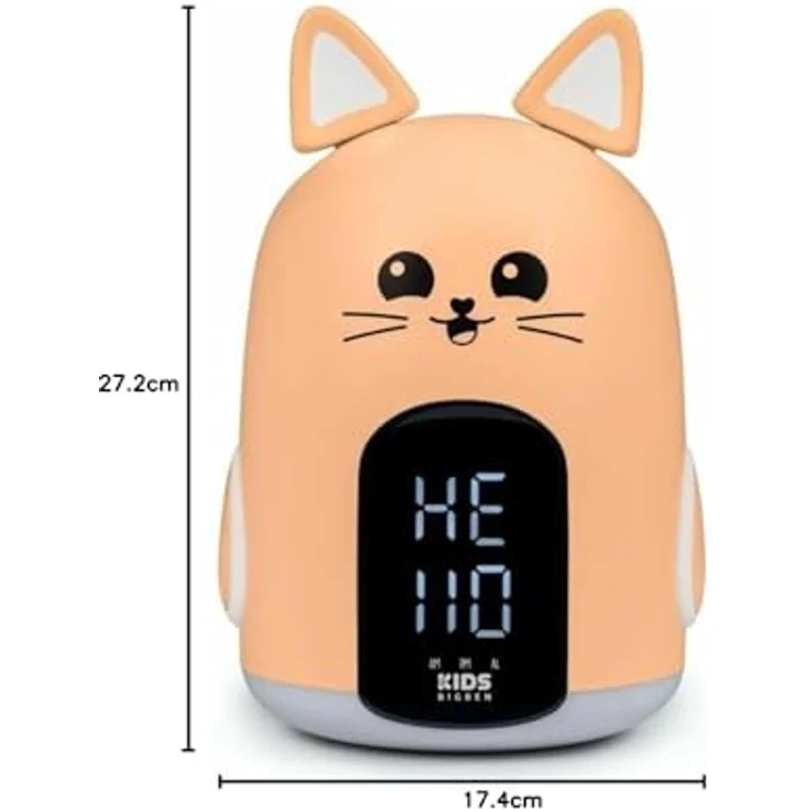 BIGBEN Wecker Lachs Katze, mehrfarbig, 17,4 x 27,2 x 14,6 cm, Referenz S7192807 – Bild 2