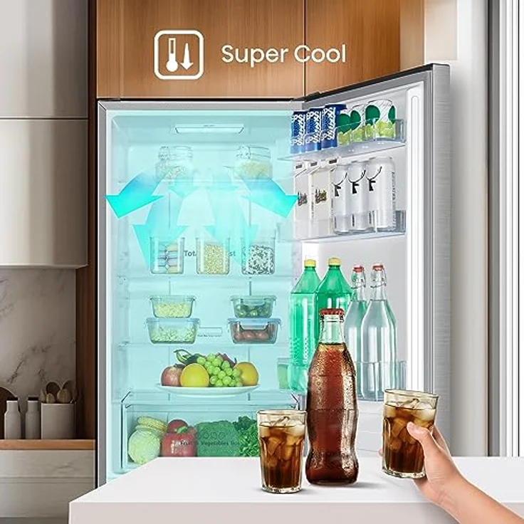 Hisense RB390N4BCC 20011724 Kühl-Gefrierkombination, freistehend, inoxfarben, Energieklasse C – Bild 7