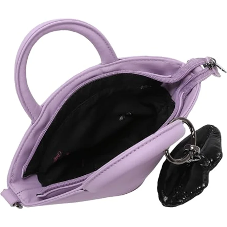Buffalo Sculpt Handtasche 24 cm, Violett, mit abnehmbarem Umhängeriemen und Innentasche – Bild 3