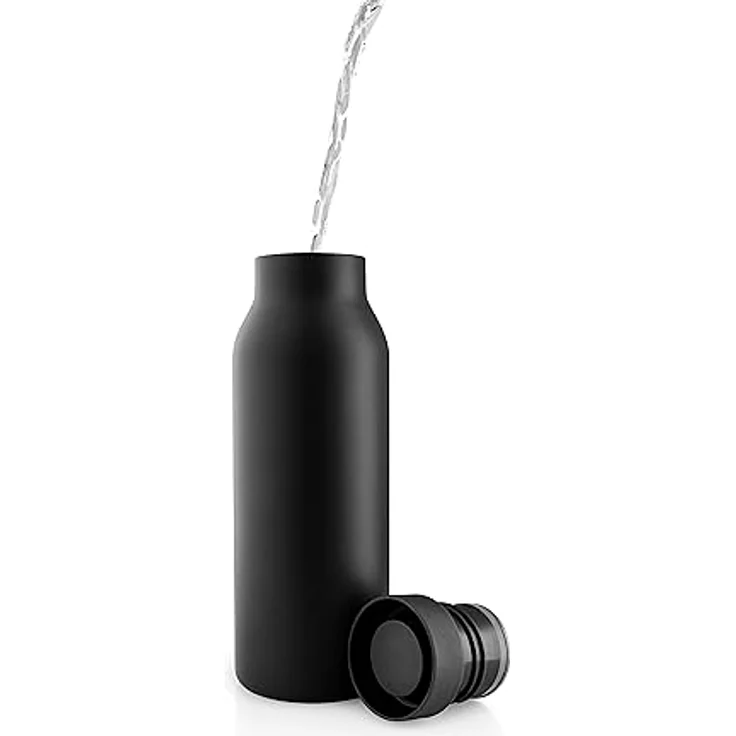 Eva Solo Urban Isolierflasche, 0.5 Liter, doppelwandige Vakuumisolierung, 100% dicht, schwarz – Bild 8