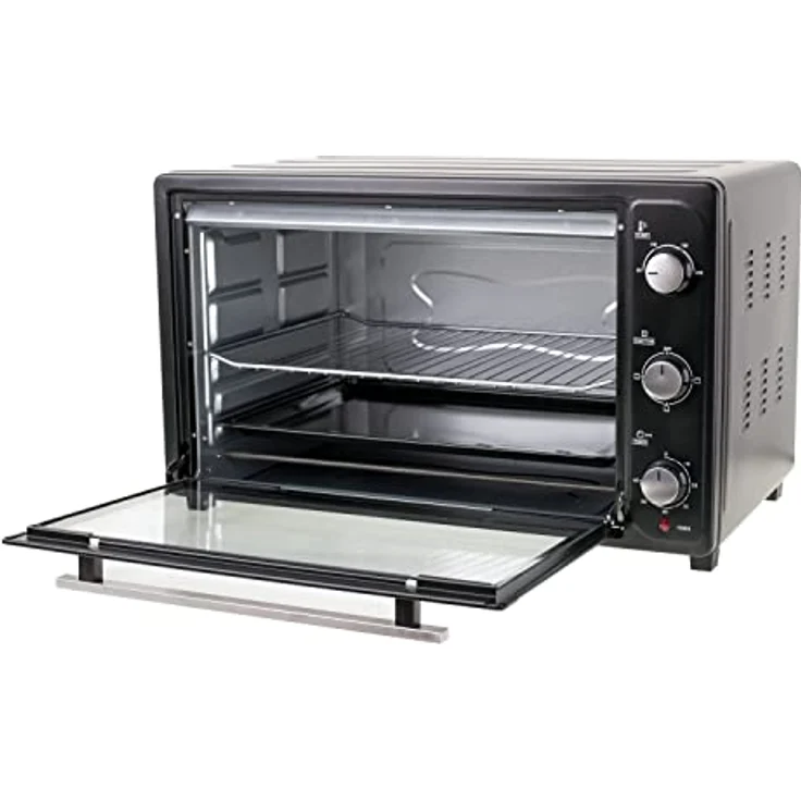 JUNG MESKO MS6021 Minibackofen 66L elektrisch, Mini Backofen 3000W, Ofen, Timer 60 Min., 3 Heizmodi, inkl. Backrost, Backblech – Bild 3