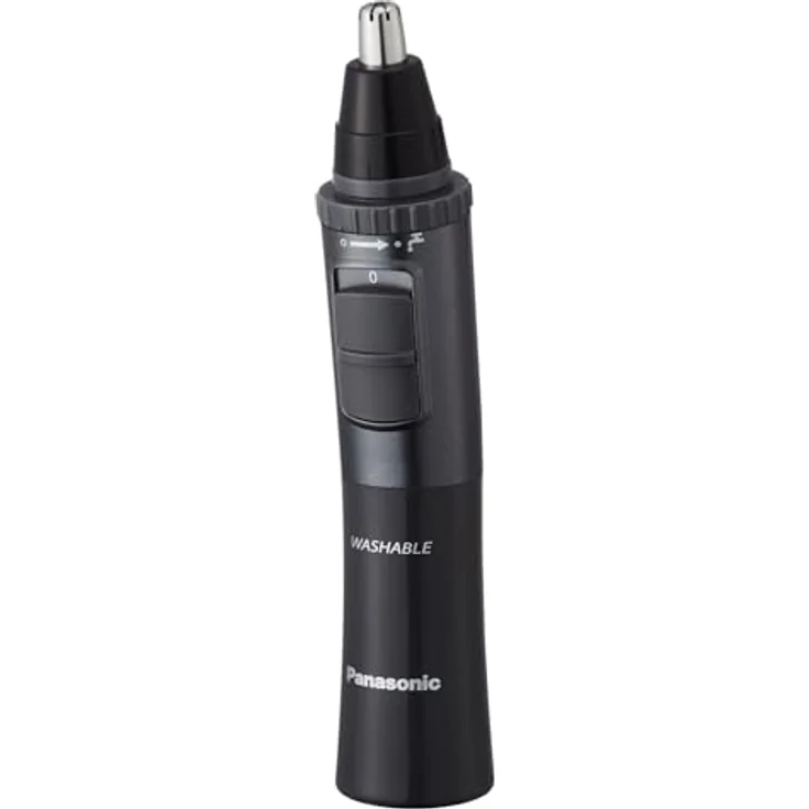 Panasonic Nasen- und Ohrhaartrimmer ER-GN33-H301, Hypoallergene Edelstahlklingen, Smart Wash System, ideal für unterwegs – Bild 2