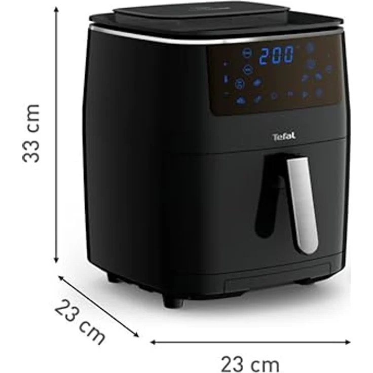 Tefa FW2018 Easy Fry Grill & Steam Heißluftfritteuse, 1700 Watt, ohne Fett, 6,5 Liter, Touch, schwarz – Bild 3