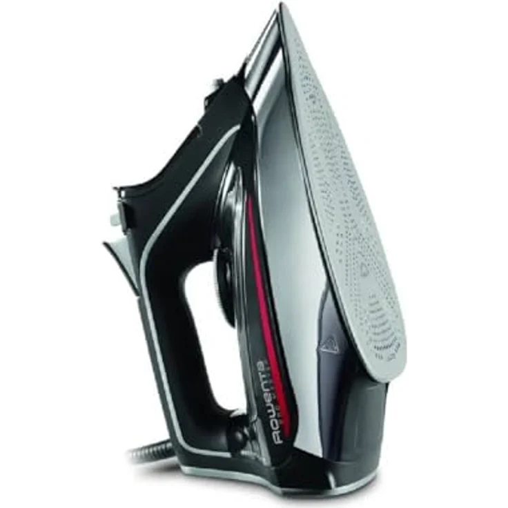 Rowenta DW8210D1 Dampfbügeleisen, Microsteam 400 Soleplate 2 m, 200 g-min, Schwarz, Rot, 50 g-min – Bild 3