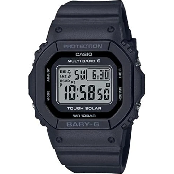 Casio BGD-5650-1ER Baby-G Funk-Solar DAMENUHR, Rechteckiges Design, Tag-Datum-Anzeige, Quarz-Uhrwerk – Bild 1