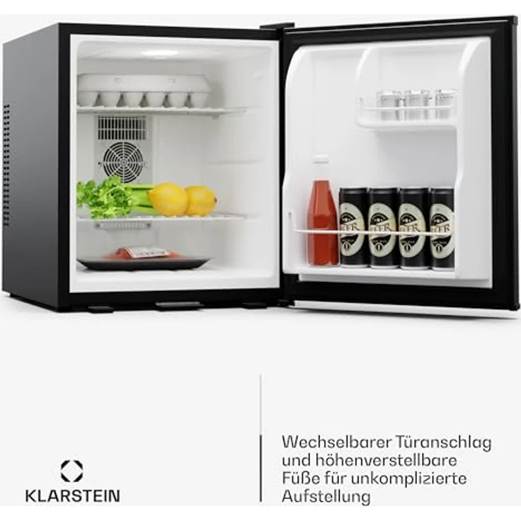 Klarstein Matterhorn 44 Minikühlschrank, 44 Liter, 35 dB, thermoelektrische Kühlung, abschließbar – Bild 4