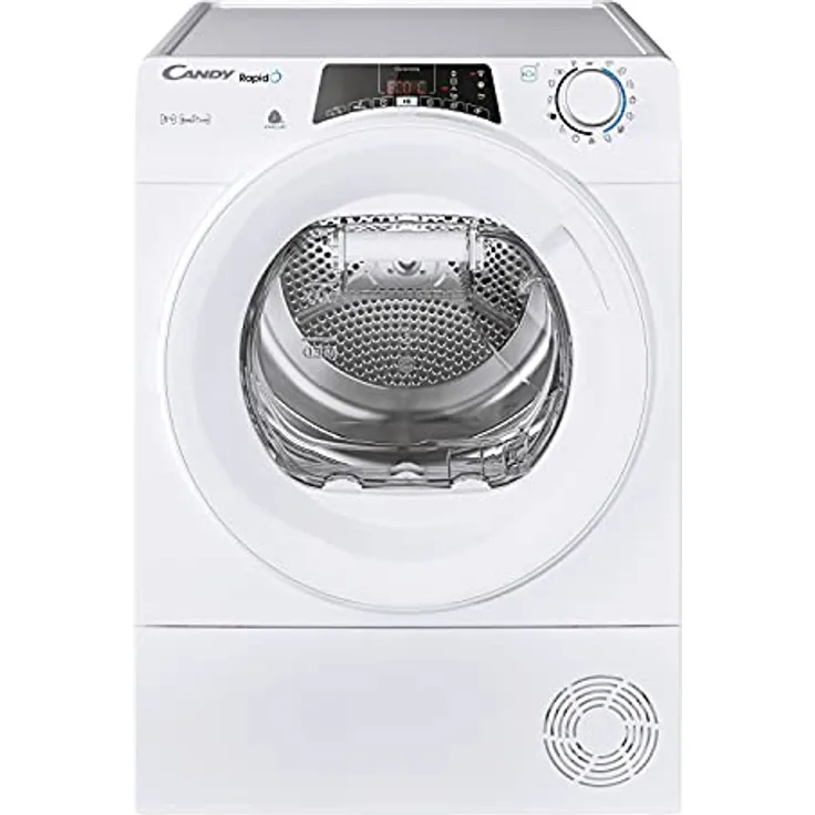 Candy RapidÓ ROE H8A2TE-S Wärmepumpentrockner / 8 kg/Easycase-Kondenswasserbehälter mit optischer Füllanzeige direkt im Bullauge/Smarte Bedienung mit moderner Wi-Fi + Bluetooth