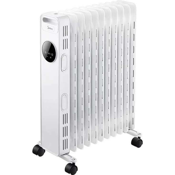 Midea NY2311-20MRE Elektrische Raumheizung, 2300 W Öl-Heizlüfter mit digitalem Thermostat und 24 Stunden Timer, weiß
