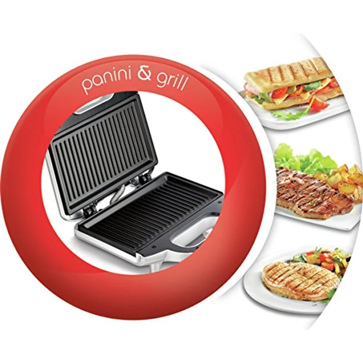 Moulinex SM156D Ultracompact Metal Sandwich-Maker, Platten mit Antihaftbeschichtung – Bild 5