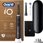 Oral-B iO Series 5 Plus Edition Elektrische Zahnbürste/Electric Toothbrush, PLUS 3 Aufsteckbürsten, Magnet-Etui, 5 Putzmodi, recycelbare Verpackung, Muttertagsgeschenk / Vatertagsgeschenk, black