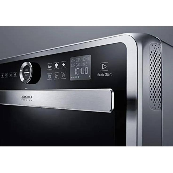 Bauknecht Jet Chef MW 179 IN Edelstahl 5in1 Multifunktionsmikrowelle mit Grill und Heißluft, Standgerät, 1000 Watt, 33 Liter Garraum, Heißluft 1500 Watt, Quartz Grill 1200 Watt, Heißluft, DualCrisp, Dampfgaren, Schmelz- und Schnellauftau-Funktion – Bild 3