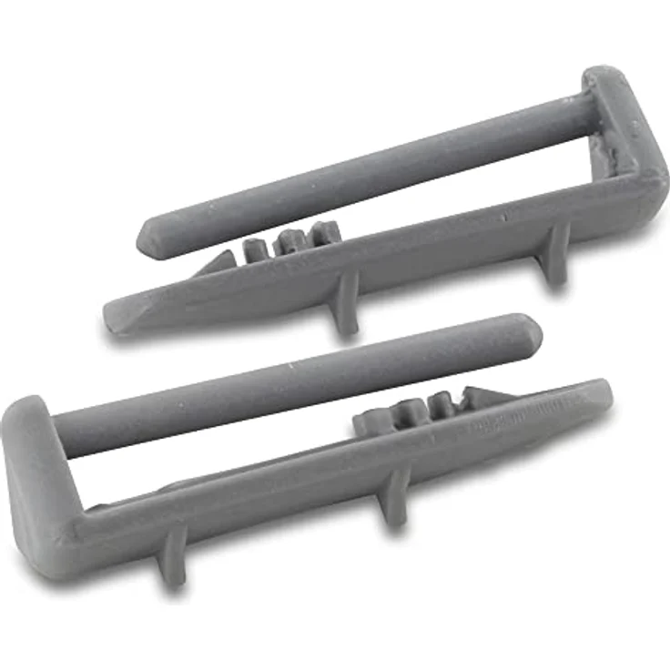 DL-pro Laufschienenanschlag hinten für Beko 1880580400, Endschienenkappen Stopper für Geschirrkorb, grau, 2 Stück – Bild 1